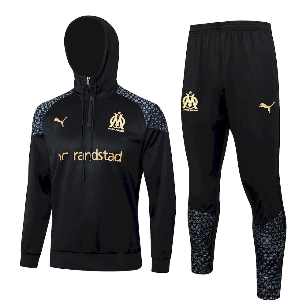 marseille-kits sweat noir-2023:2024-1